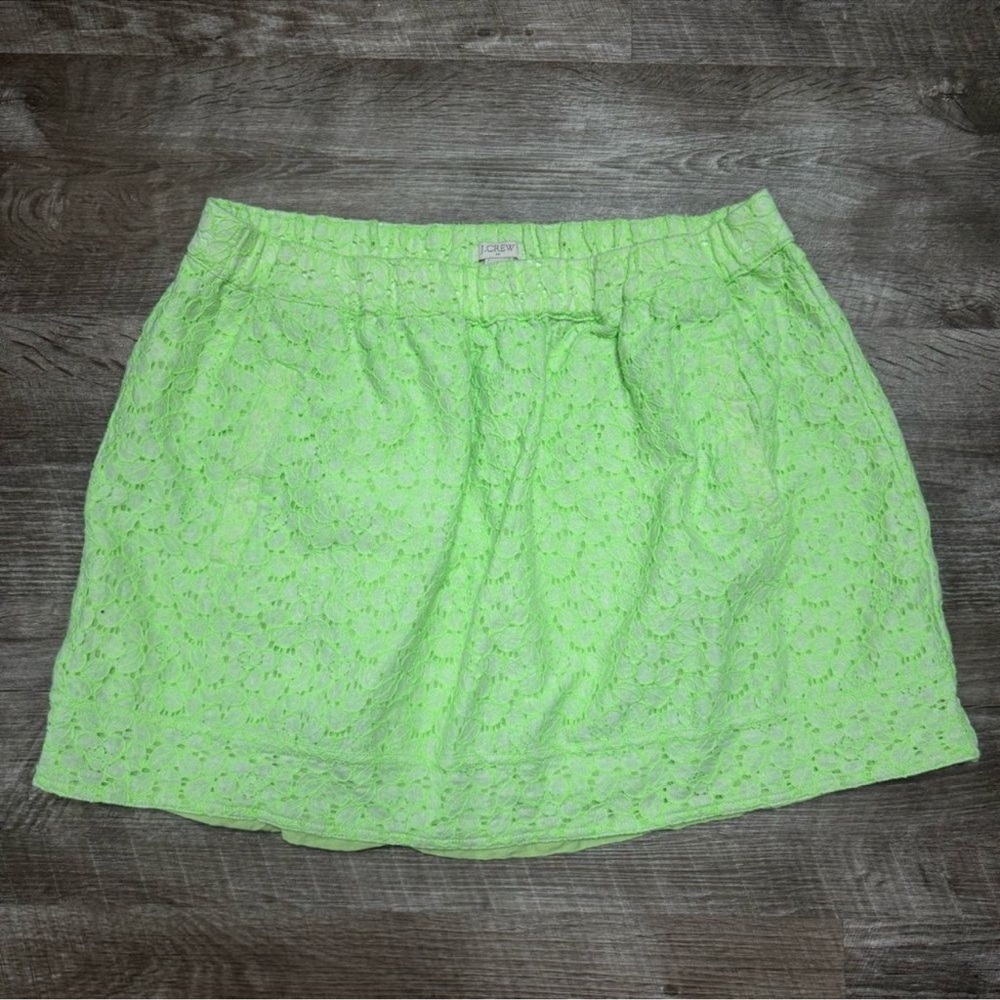 JCREW Cotton Blend Lace Skirt Size Large